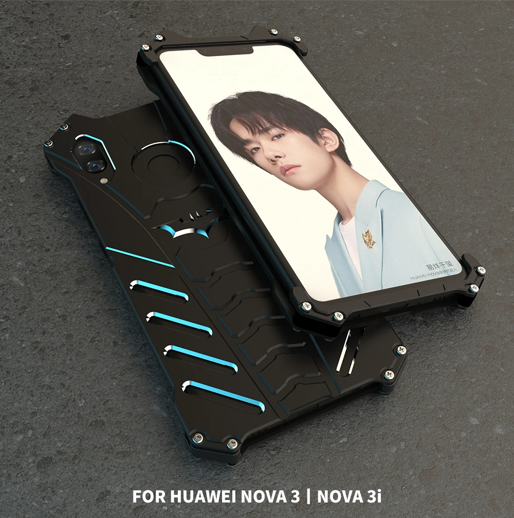 Металлический корпус для huawei Nova 3 алюминиевый защитный чехол для huawei Nova 3i Бэтмен противоударный чехол для телефона