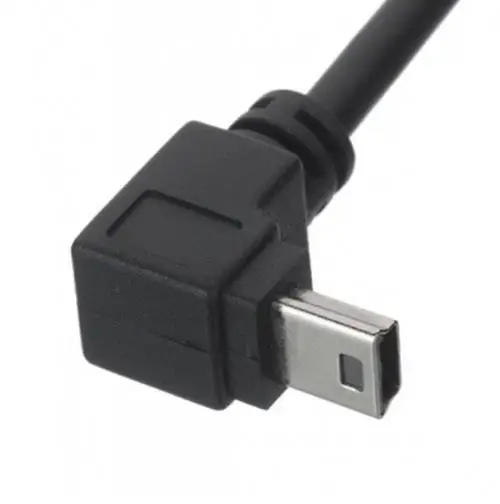 CY USB 2 0 A Тип папа до 90 градусов вверх и вниз Угловой Mini B 5pin Мужской кабель 50
