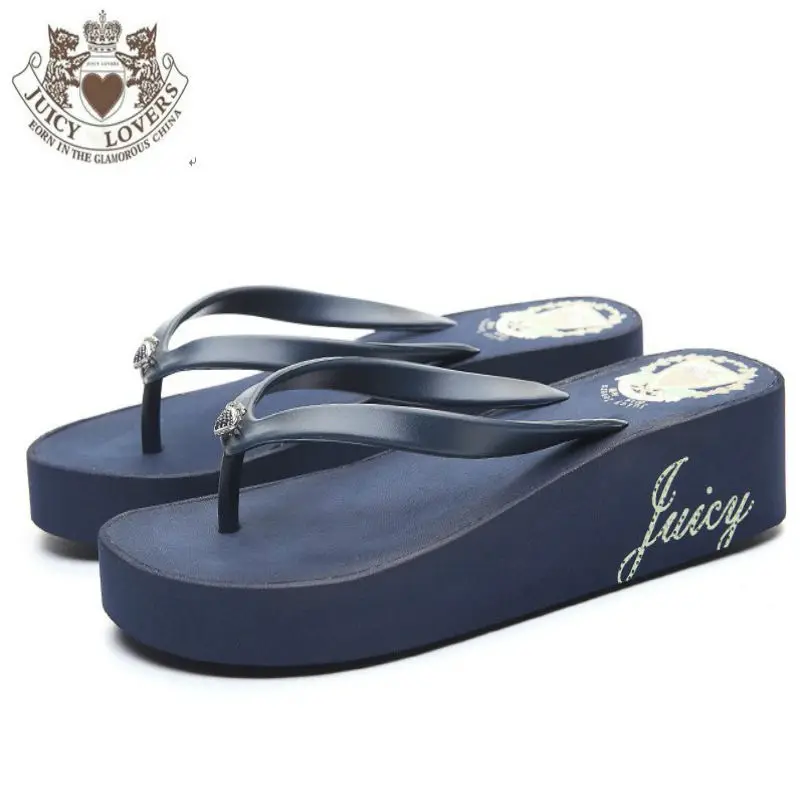 Juicy Lovers/брендовые Модные женские сланцы на плоской подошве пляжные сандалии красные, черные, синие уличная спортивная летняя женская обувь шлёпанцы для женщин