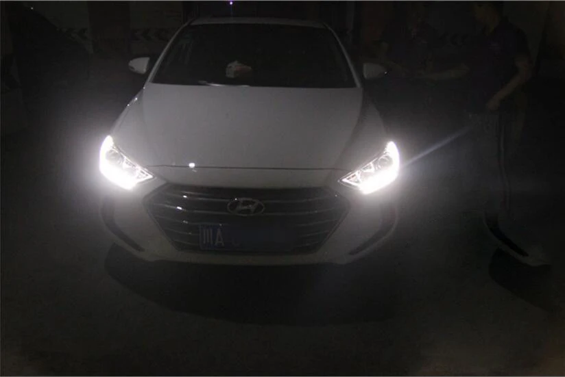 1 шт HID 2017 ~ 2018 Стайлинг автомобиля фары для HUNDAI Elantra Solaris accent Genesis i10 i20 santa fe lantraElantra