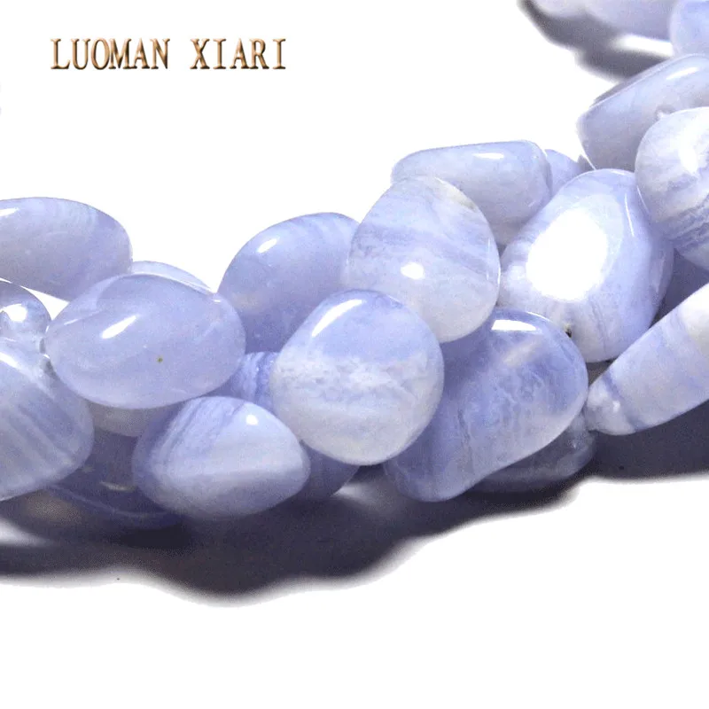 Бусины LUOMAN XIARI из натурального фиолетового Агата материал для ожерелья