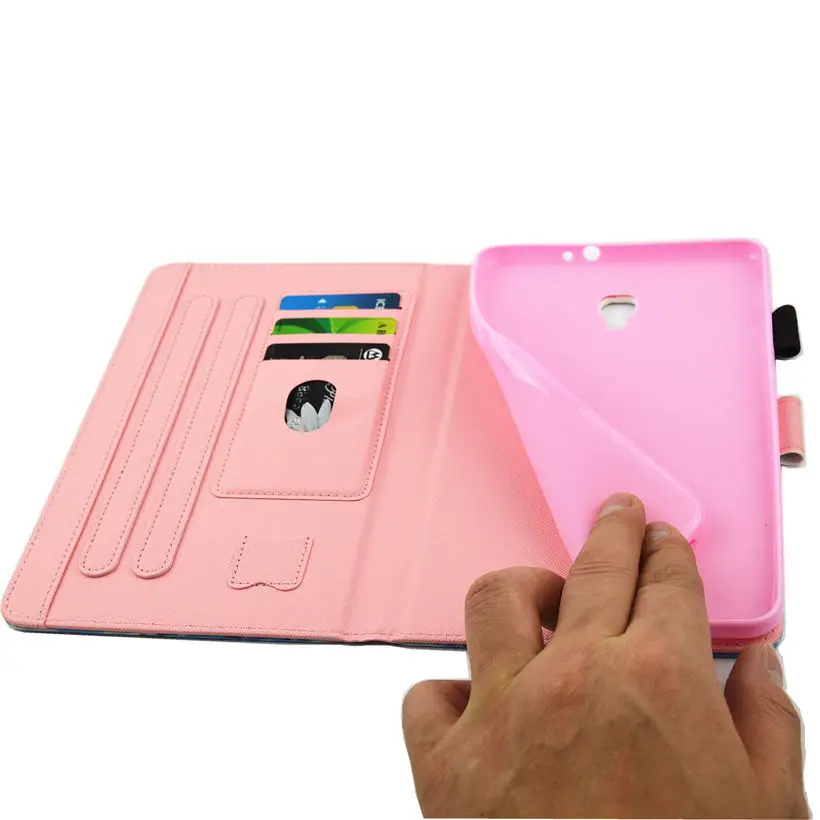 Модный чехол книжка из искусственной кожи с изображением животных для Samsung Galaxy Tab