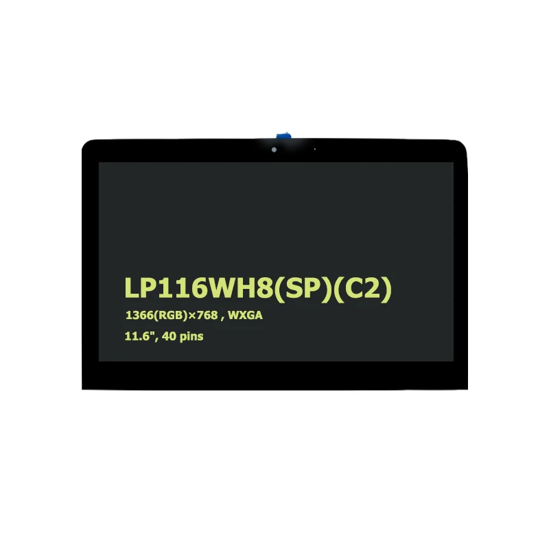 

LP116WH8 sp c2 For Lenovos Notebook Flex11 inch11.6 lcd touch screen assembly 1366x768 40pin lcd display panel