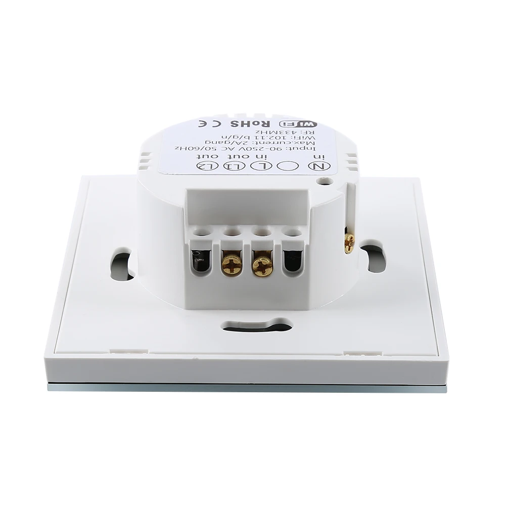 SONOFF T1 EU/UK ITEAD умный WiFi настенный светильник сенсорный выключатель беспроводной 2 банды сенсорный/WiFi/433 МГц RF/APP дистанционное управление Функция синхронизации