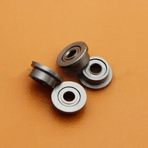100pcs  flanged bearing MF74ZZ  4x7x2.5 mm  MF74 -2Z miniature flange deep groove ball bearings 4mm*7mm*2.5mm