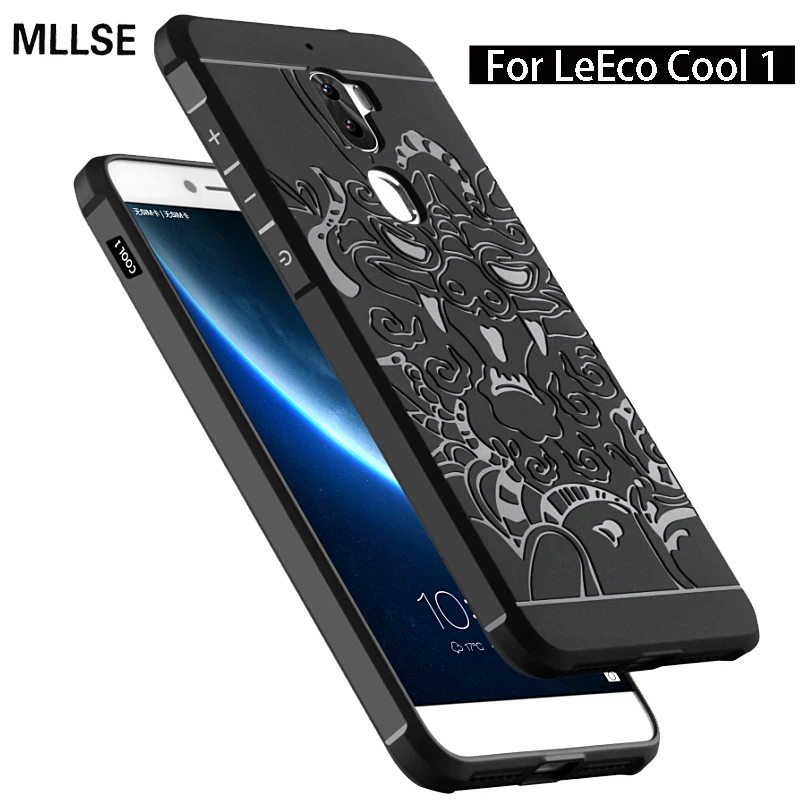 Для LeEco Cool 1 чехол 3D изогнутый рельефный противоударный силиконовый для Letv leEco Dual