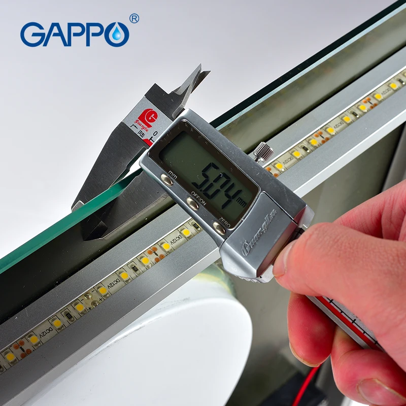 Светодиодные зеркала для ванной Gappo прямоугольные макияжа|Зеркала ванной| |