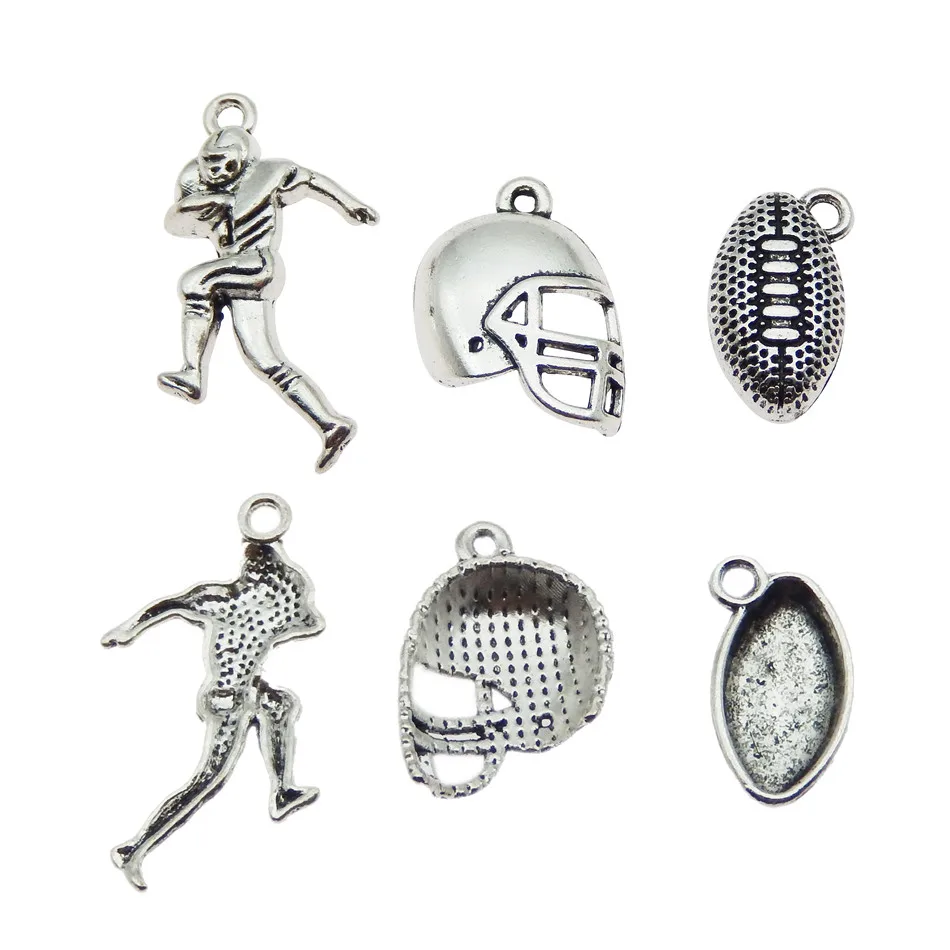 Мяч спортивные шармы 60 шт цинковый сплав мяч игры Футбол Спортивные для создания