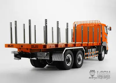 LESU 1/14 RC модель HN 6*4 Бортовой Грузовой автомобиль Прицеп тракторный грузовик