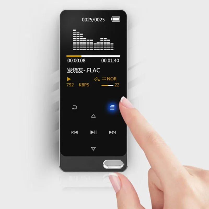 DOITOP HIFI звук MP3 музыкальный плеер 8G мини металлический сенсорный экран Встроенный