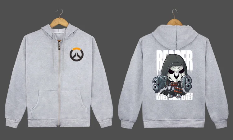 Для мужчин и женщин Аниме игра Overwatch 3D принт костюмы для косплея толстовки пальто с капюшоном верхняя одежда для взрослых Кофты на молнии куртка на молнии