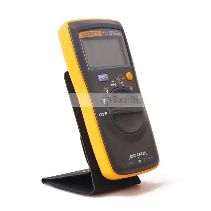Fluke 101/101kit/106/107 Ручной цифровой автоматический Диапазон Цифровой мультиметр переменного тока/постоянного тока легко переносятся Мини цифровой мультиметр метр