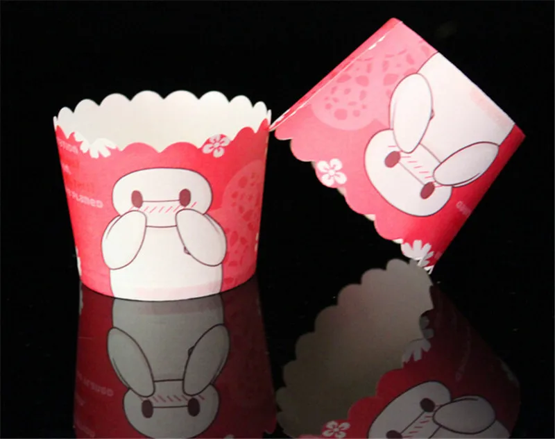 50 шт./лот бумажная чашка для маффинов кексов маленький размер диаметр 6 см