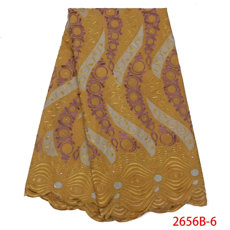 HOT SALE Swiss Voile Lace in Switzerland High Quality African Cotton Fabric with Stones Laces KS2656B-1 | Аксессуары для одежды
