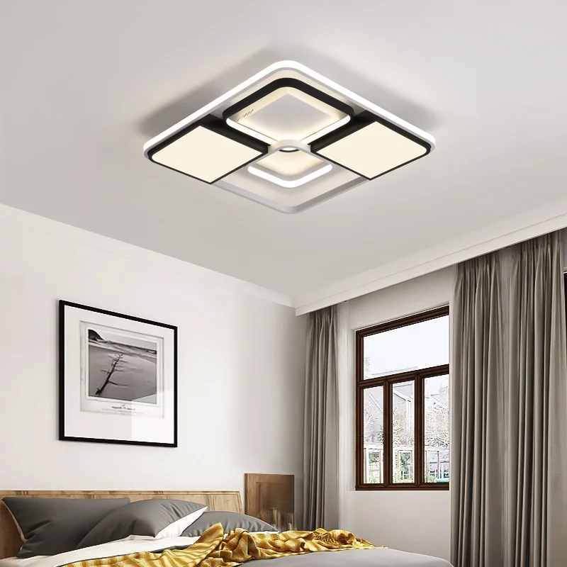 Минимализм современные светодиодные потолочные люстры Plafondlamp железная