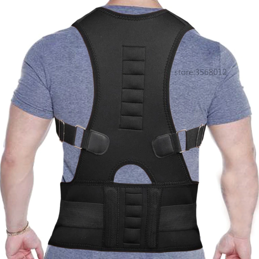 Unisex Chest Breast Support Magnetic Shoulder Belt Band Back Posture Corrector Brace Body Sculpting Strap Vest Men | Красота и