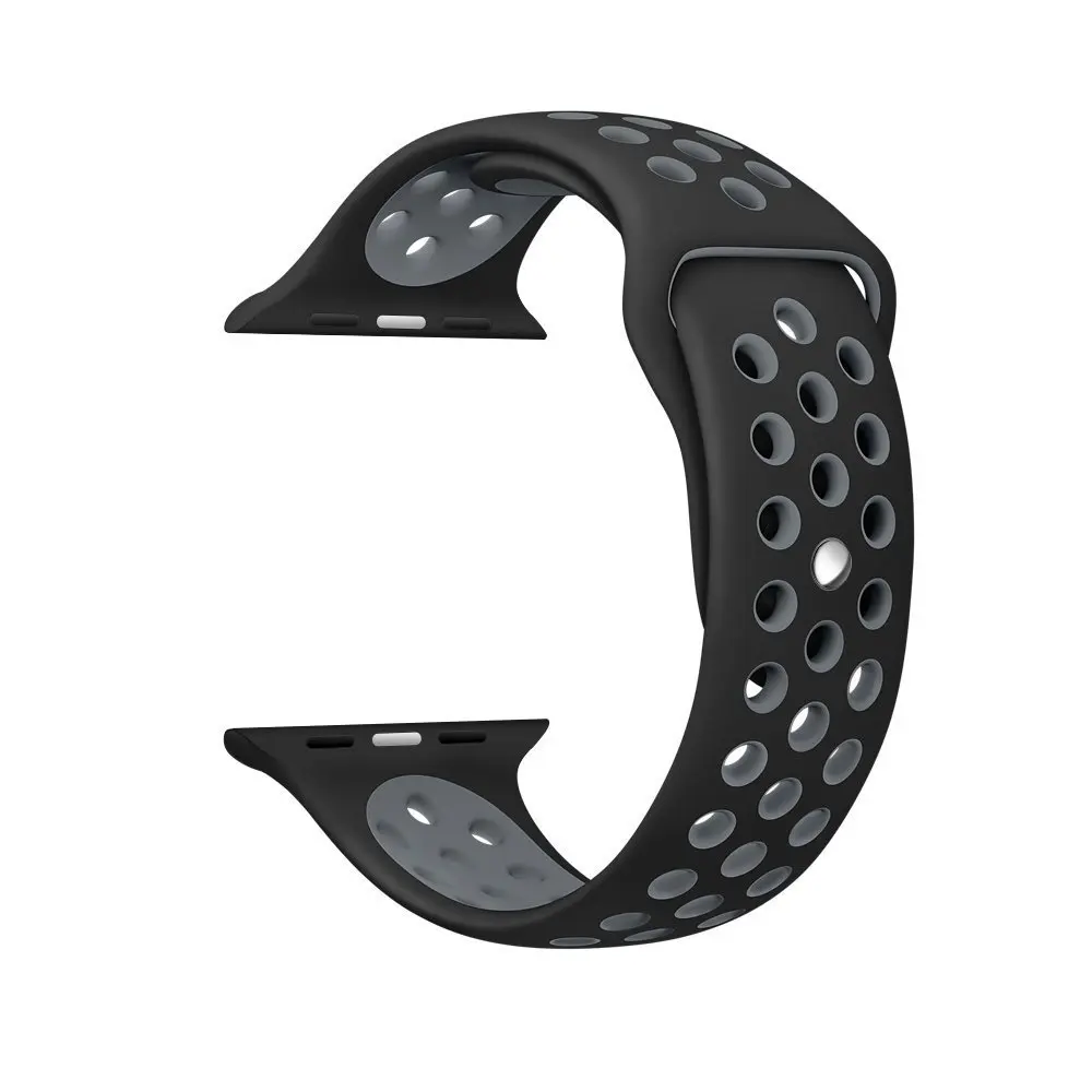 Новый спортивный силиконовый ремешок для наручных часов Apple watch 4 44 мм 40 Nike +