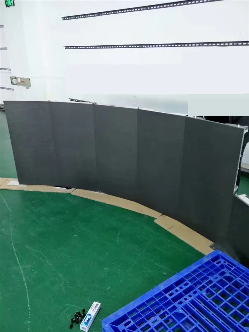 Xxx кривой экран P3.91 Крытый алюминиевый шкаф круг дисплей Прокат экран P3.91 rgb smd матричный hub75 видео дисплей