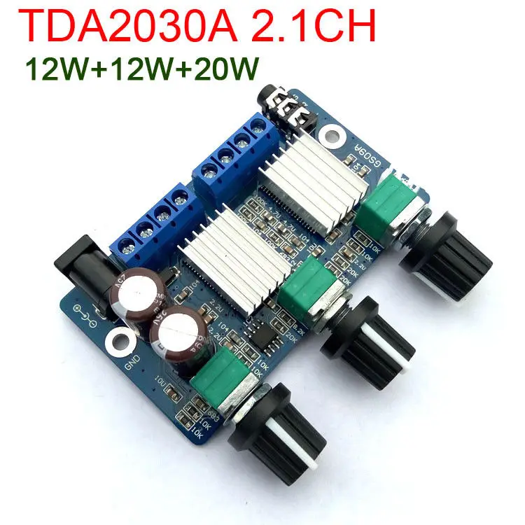 TDA2030A 2.1CH 3 канала 12 Вт + 20 сабвуфер бас аудио усилитель мощности плата модуль |