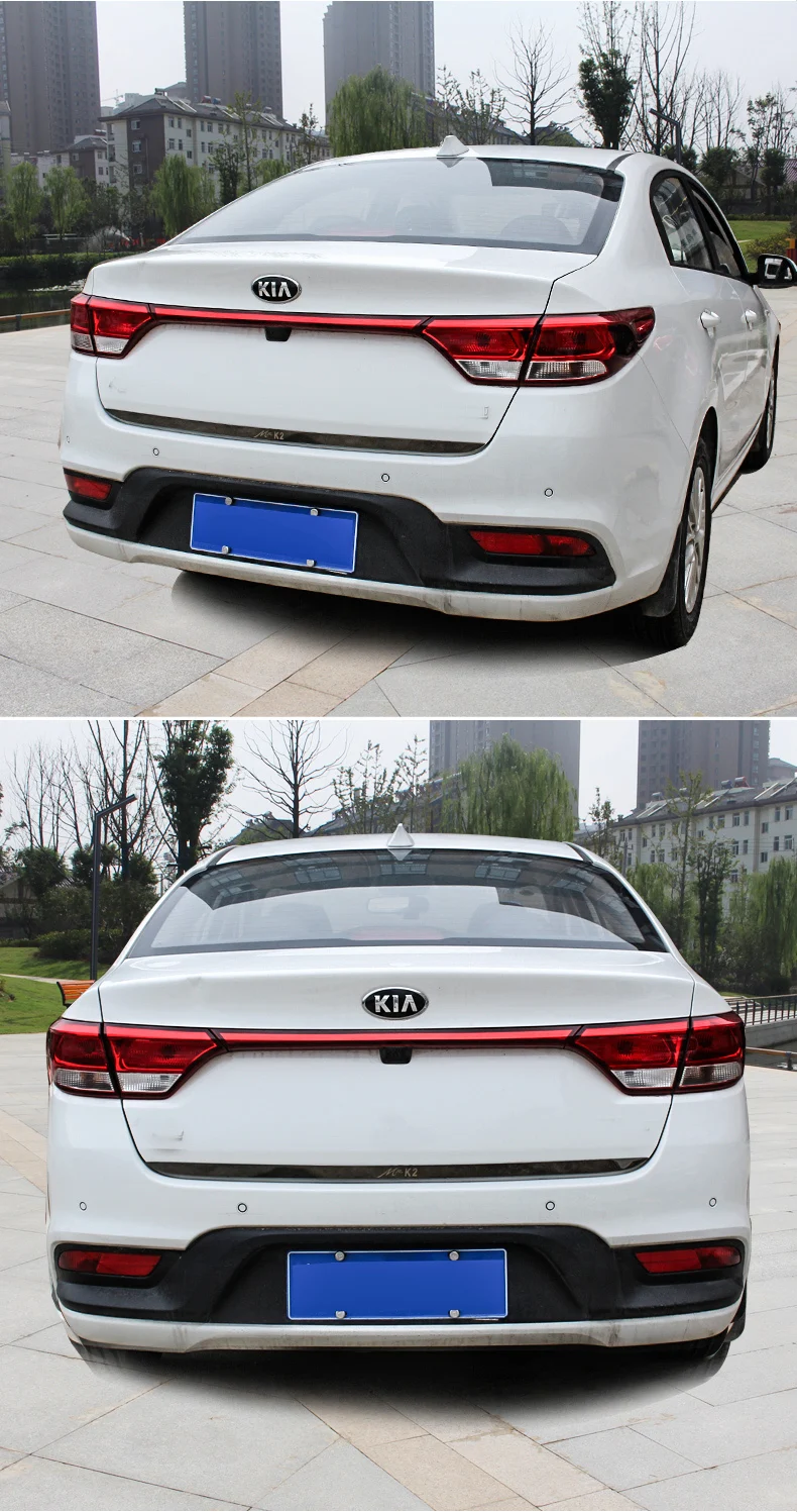 Lsrtw2017 нержавеющая сталь автомобиля задние двери планки для kia rio k2