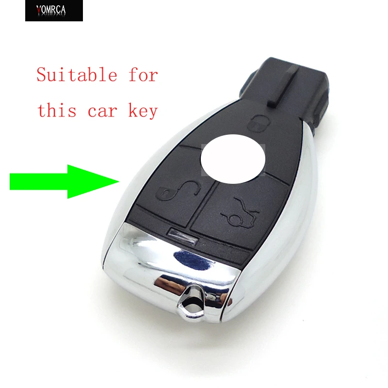 Fashion Men Silicone Car Keychain Key Chain Wallet Case for Mercedes-Benz W203 CLK W211 E200 AMG C180 C E S Class Holder Bag | Автомобили - Фото №1