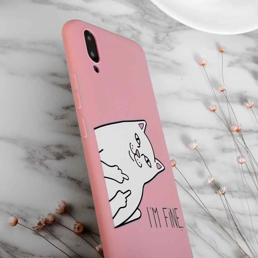 Cute Cartoon Cat Silicone Phone Case For ZTE Nubia X Z18 Z17 V18 Z17S N3 N1 lite mini S Cover Funny Coque Fundas |