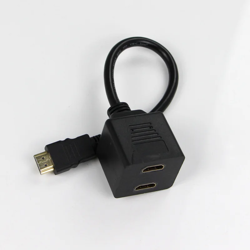100 шт. 0 3 м новый сплиттер HDMI V1.3 4 k hdcp 1080 p штекер в 2 X мама Y порта адаптер кабель|hdmi