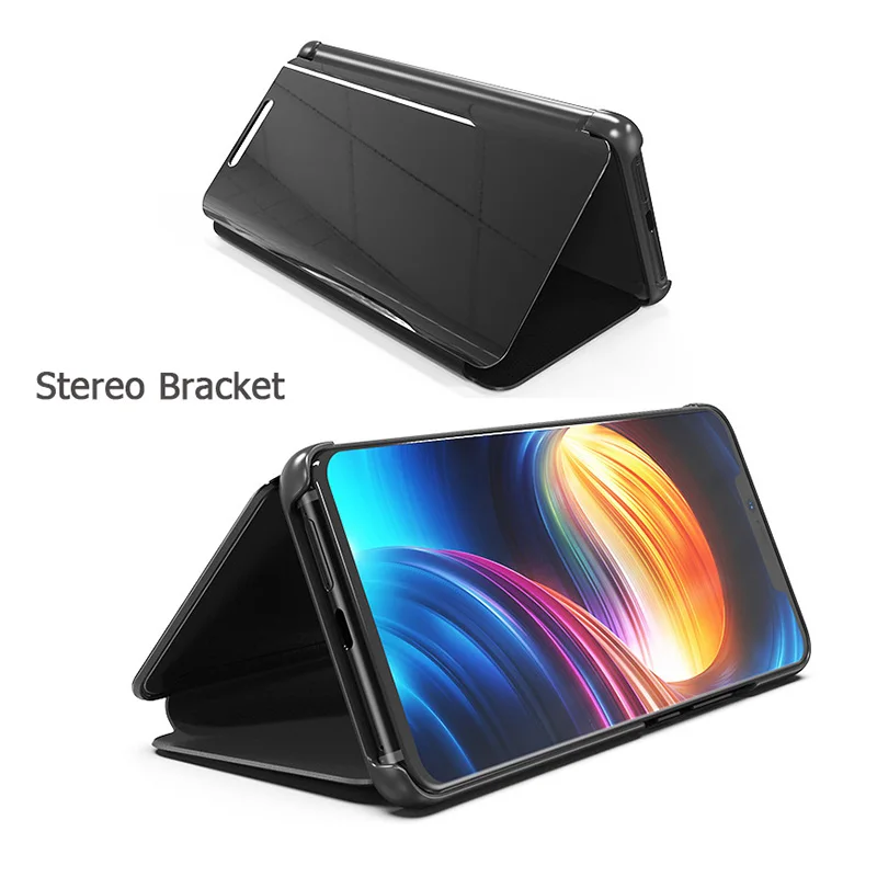 Творческое зеркало кожаный чехол для huawei P20 Коврики 20 P8 P10 P9 lite Pro Nova 3 3i honor 10 9 8 7 smart