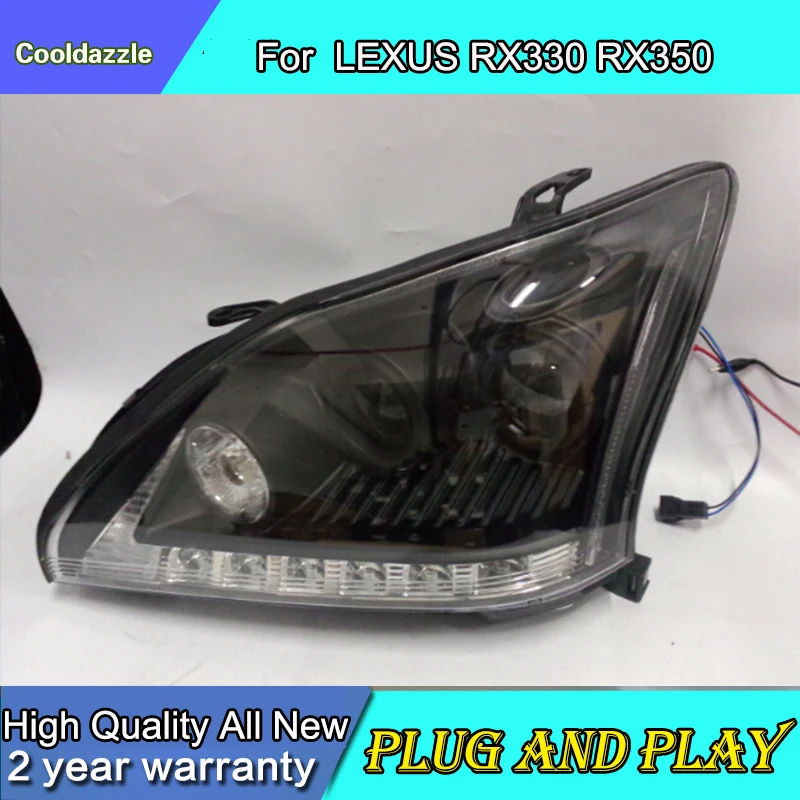 Чехол для стайлинга автомобиля 2004 2009 года Lexus RX330 RX350 светодиодный фары передние
