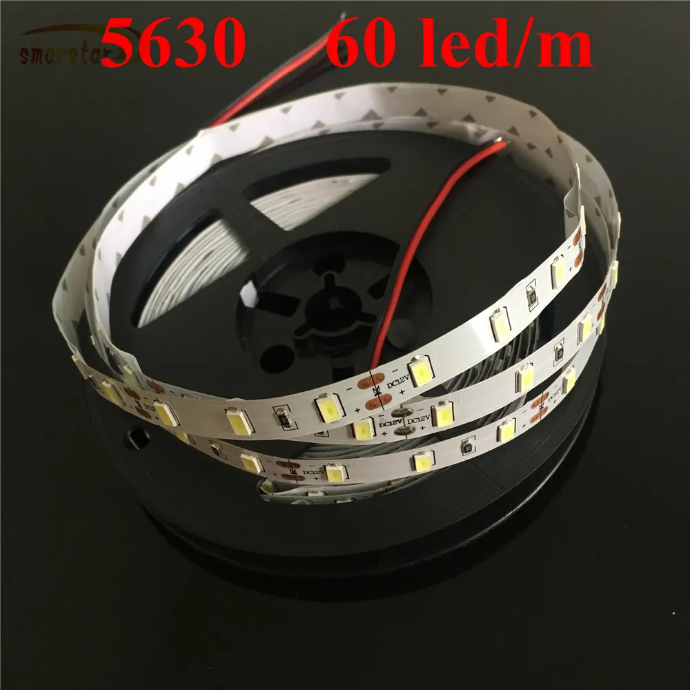 Smarstar 12 в 60 светодиодный/м 5630 SMD гибкий светодиодный светильник стринги ing мягкий
