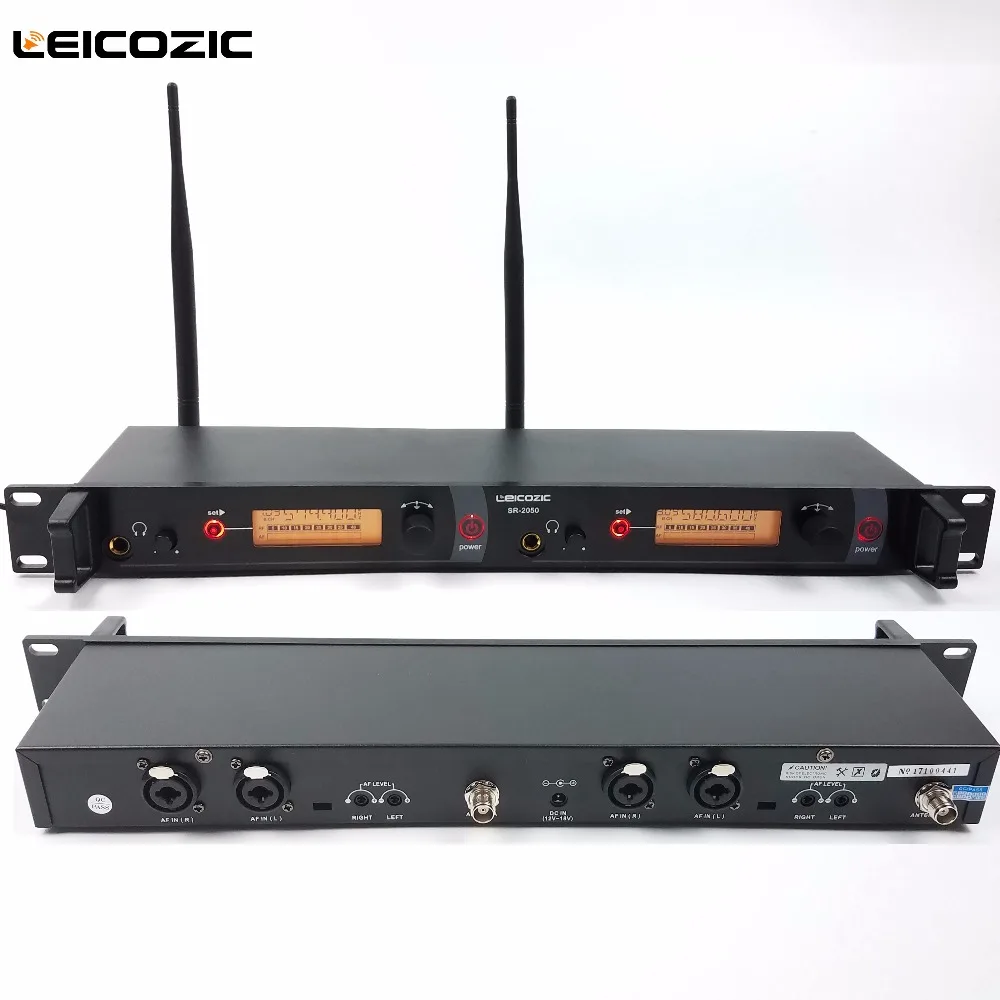 Leicozic 4 приемника в ухо монитор система 2 канальный беспроводной мониторинг с