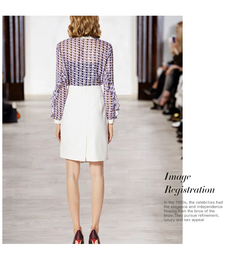 High-End Подиум Новая мода взлетно-посадочной полосы костюм комплект Для женщин