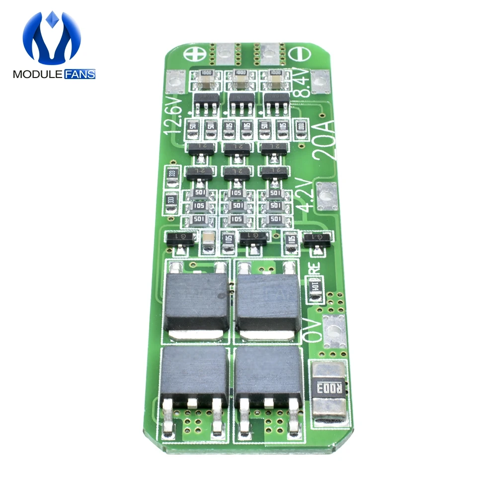 Модуль защитной платы зарядного устройства PCB BMS 18650 V Cell 5 шт. 3 сеточки S 20A литий