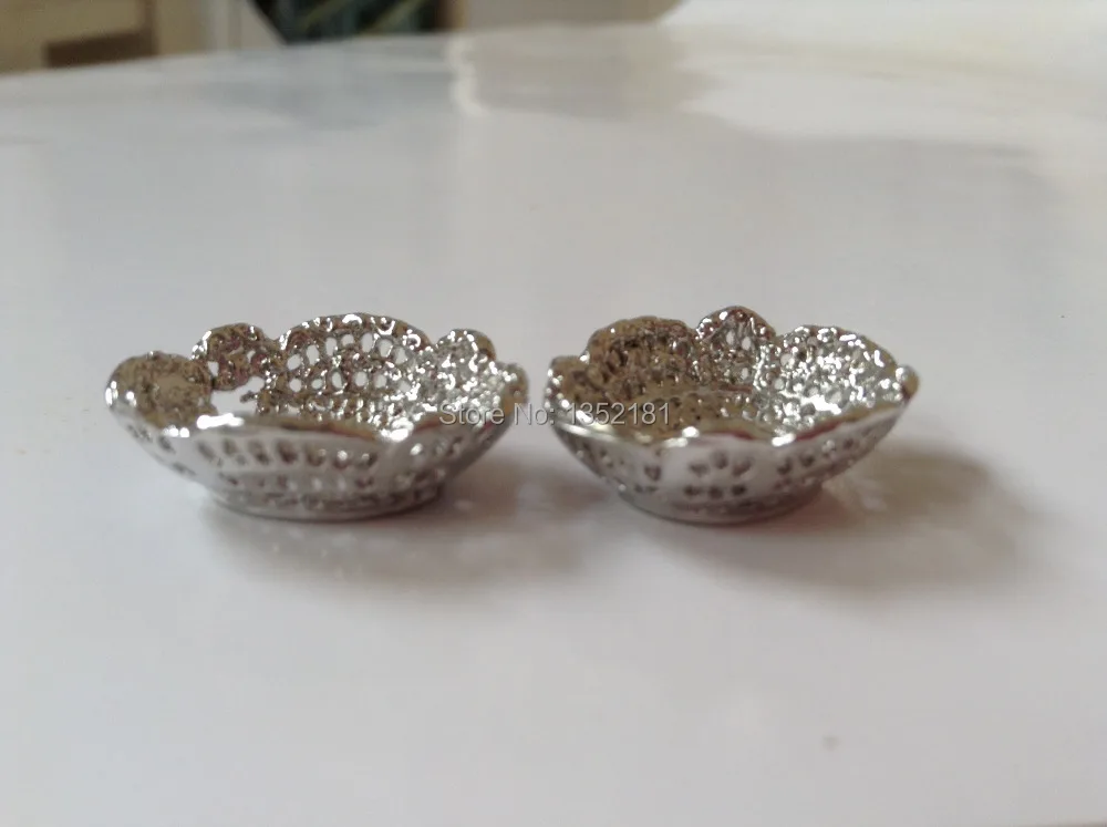 Симпатичная миниатюрная кухонная мини-корзина для хлеба серебристого цвета в