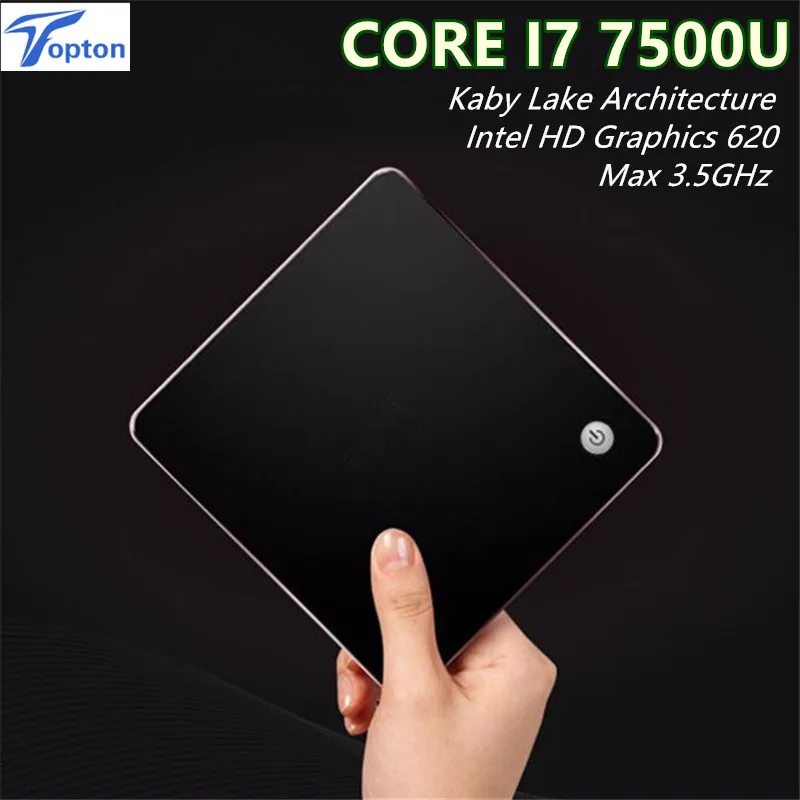 Topton 7Gen 7500U Mini PC Windows 10 Intel Core i7 HD Graphics 620 300 М Wi-Fi Max 3.5 ГГц Функция Отображения на