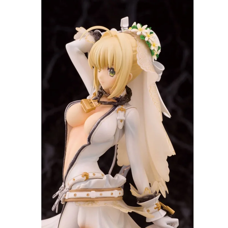 Fate Night Saber платье для свадьбы ПВХ экшн-фигурки игрушки ночная съемка Нерон Клавдий