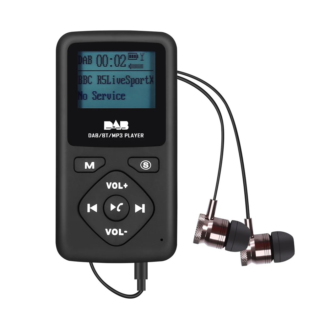 Портативный DAB/DAB + радио мини карманные цифровые радиоприемники Bluetooth 4 0 ЖК-экран