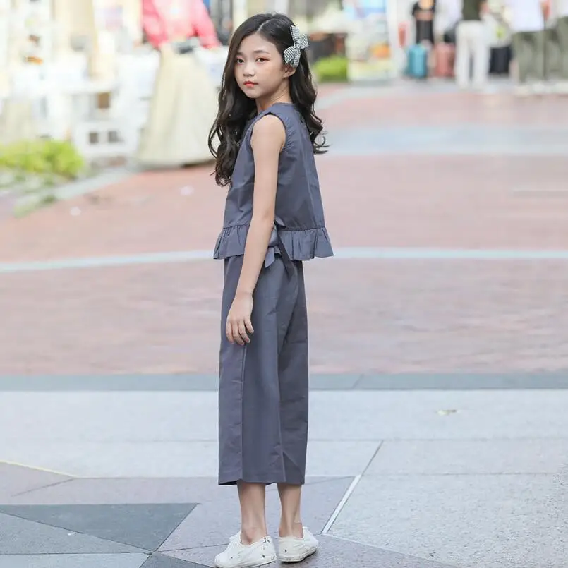 Коллекция 2019 года летние комплекты одежды для девочек комплект подростков