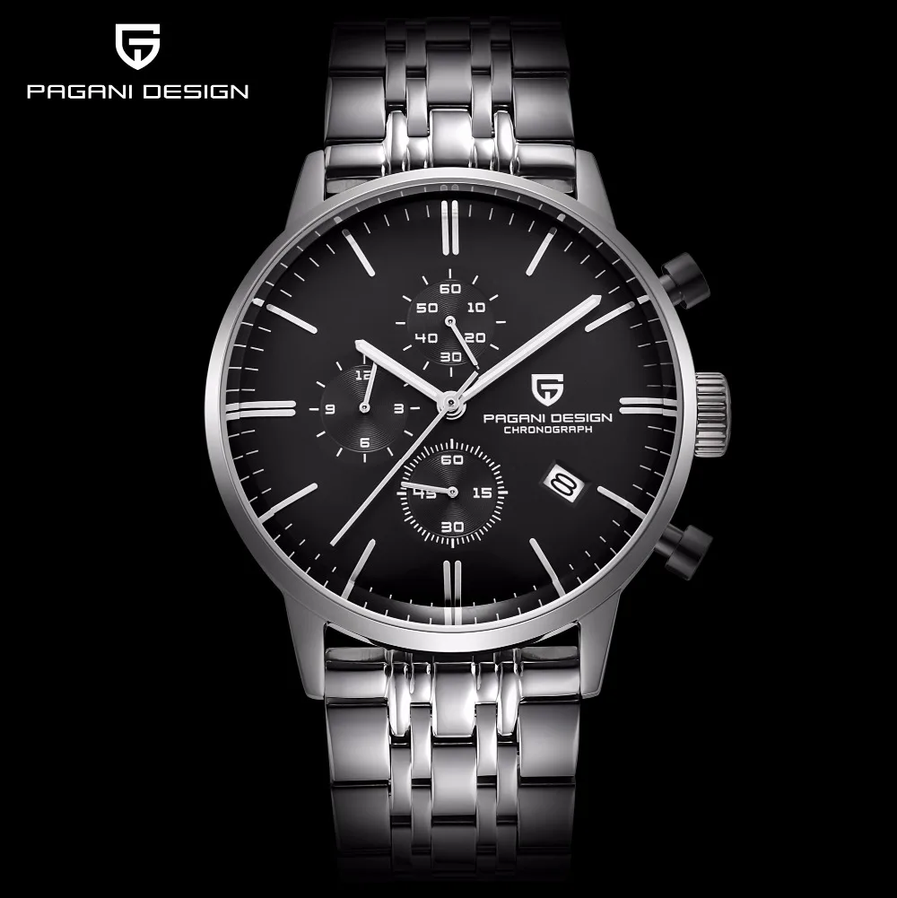 PAGANI Дизайн бренд класса люкс Для мужчин часы Reloj Hombre Водонепроницаемый Спорт Военная Кварцевые часы Для мужчин Relogio Masculino дропшиппинг