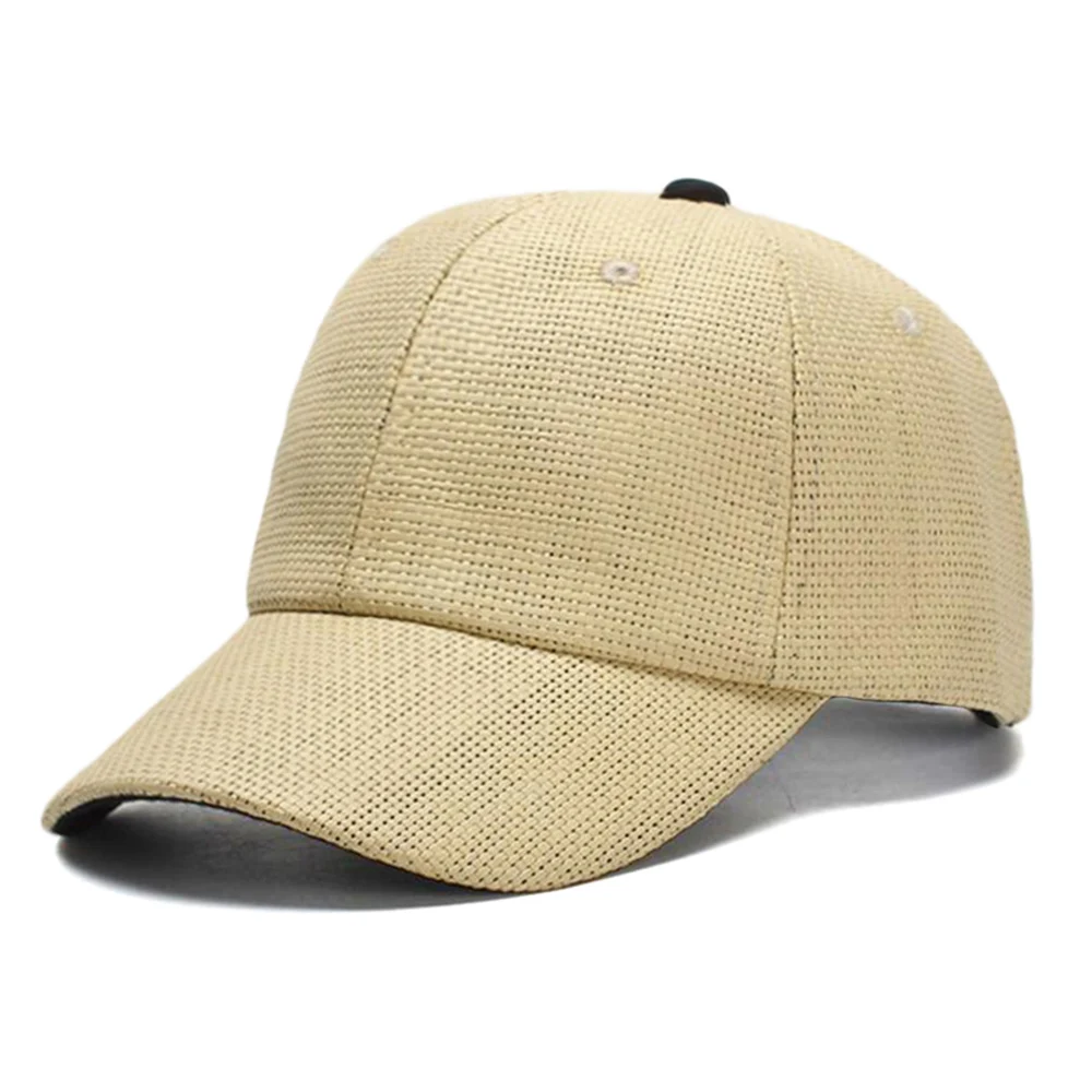 Новая соломенная Бейсболка Snapback Кепка Регулируемая Кепка Кости Gorras Повседневная шляпа для отца для мужчин дышащая и крутая Кепка