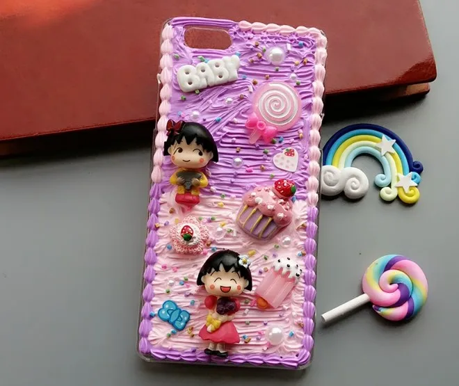 Для iphone X 8 7 6 6s plus DIY чехол 3D милый Сакура momoko чехол для телефона для iphone XS MAX XR ручной работы крем карамельный чехол подарки для девочек