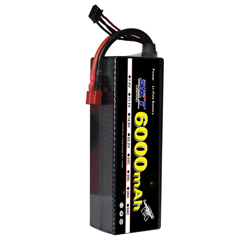 Жесткий чехол SKT Lipo RC Battery 3S 11 1 V 6000mah 50C 100C для радиоуправляемого автомобиля лодки