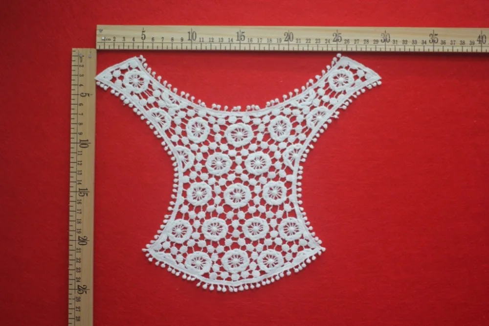 Белая вышивка хлопок длинные шьют DIY аксессуары ремесло воротник аппликация патчи декольте Venise кружевная ткань Белая вышивка хлопок длинные шьют DIY аксессуары ремесло воротник аппликация патчи декольте Venise кружевная ткань