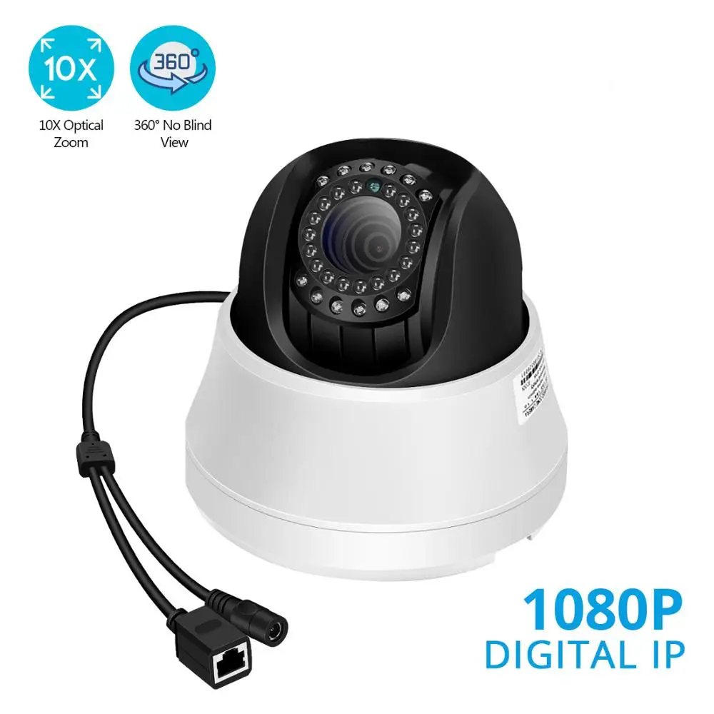 4 дюймов мини PTZ купольная IP камера 5MP/2MP Ультра HD панорамирование/наклон 10x зум Скорость купольные камеры видеонаблюдения H.265 ONVIF Xmeye CCTV 40 м ИК вид