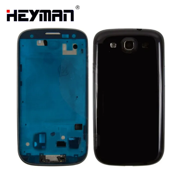 Корпус для samsung I9300 Galaxy S3 средняя передняя рамка Корпус задний корпус рамка держатель рамка задняя крышка батарейный чехол Дверь