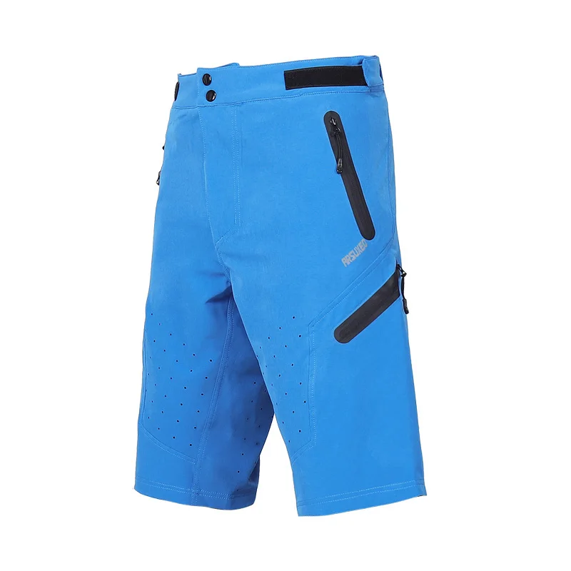 blue no pad EU size ARSUXEO мужские уличные спортивные велосипедные шорты для бега горный велосипед MTB шорты водонепроницаемые с дополнительной подкладкой нижнее белье - Цвет: blue no pad EU size