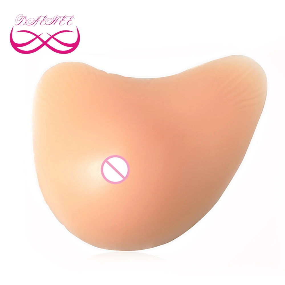 

V Shape 300g/Piece Fake Silicone Breast Form Woman Boob Enhancer Prosthesis Tits Chest For Breast Cancer Mastectomy with Concave