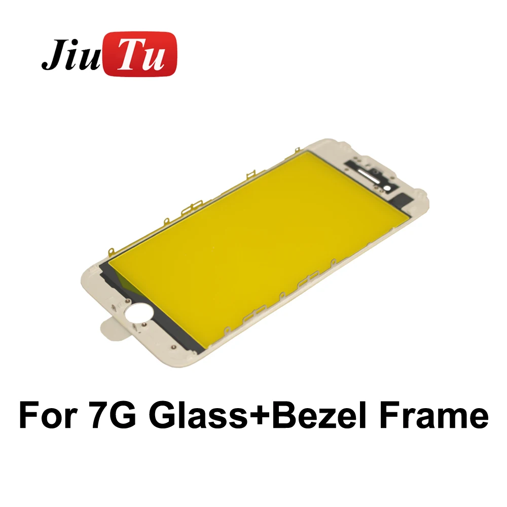 Glass For iPhone 7 Front Outer Lens Touch Screen Glass With Frame For iphone 7 Repair Parts Replacement