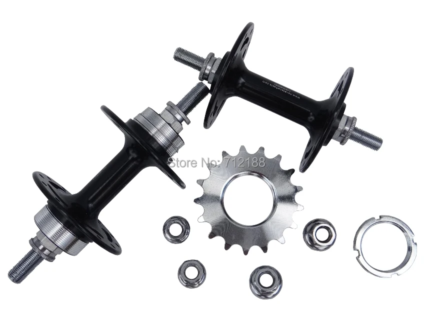 Черный сплав ступица Novatec для дорожного трека отверстия обода колеса: 20 32 36 | Спорт