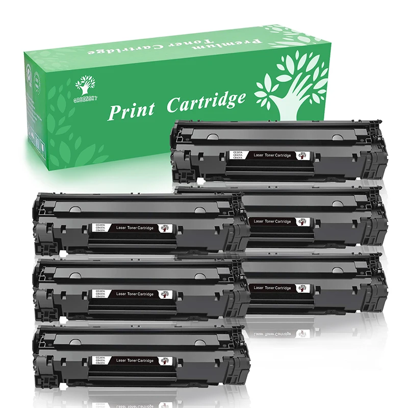 GREENSKY 6 PK CB436A 36A общий тонер картриджи для hp LaserJet Pro P1102w M1132 M1212nf M1214 M1217nfw P1505 M1522 n/nf
